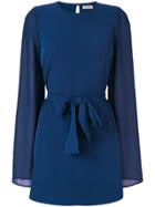 Blanca Tie Waist Dress - Blue