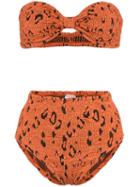 Hunza G Posey Leopard-print Bikini - Orange