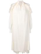 Chloé Ruffle Trim Dress - Neutrals