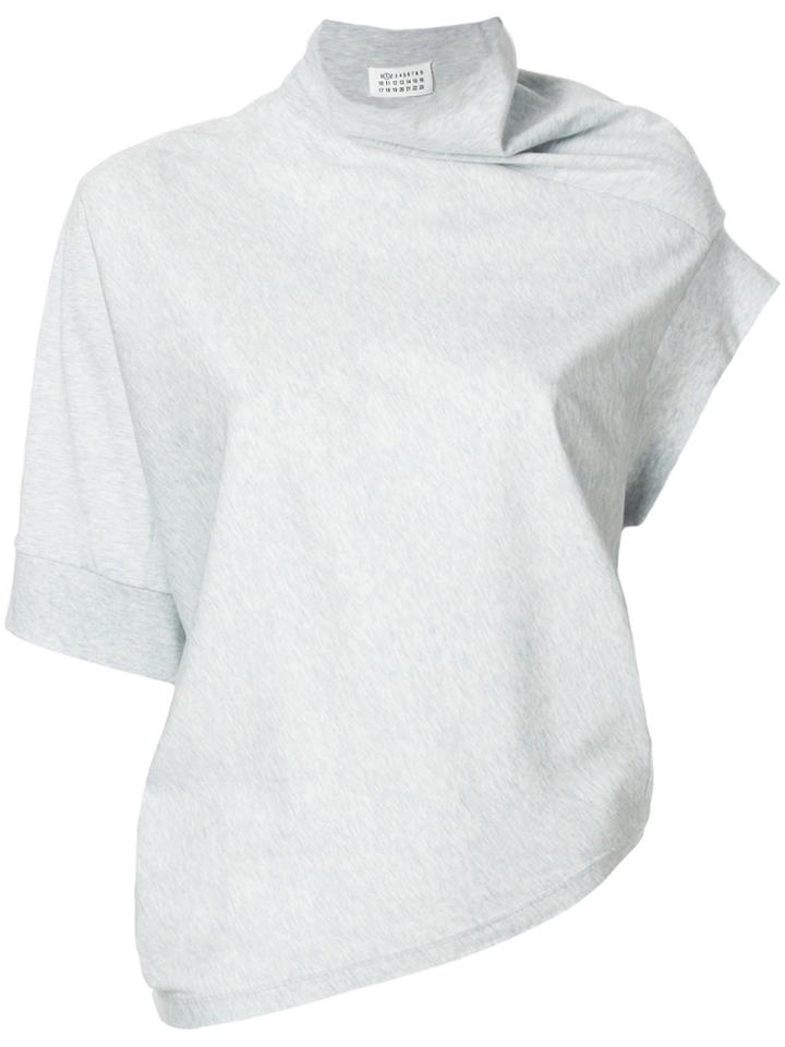 Maison Margiela Asymmetric Jersey Top - Grey