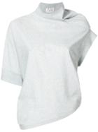Maison Margiela Asymmetric Jersey Top - Grey
