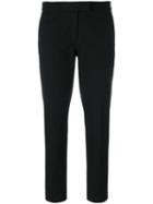 Joseph - Straight Leg Trousers - Women - Cotton/spandex/elastane/viscose - 42, Black, Cotton/spandex/elastane/viscose
