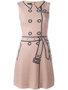 Boutique Moschino 'dress' Print Sleeveless Dress