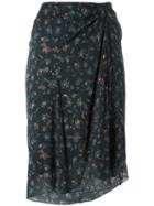 Isabel Marant Twen Skirt, Women's, Size: 40, Black, Silk/spandex/elastane