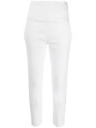 Chalayan Tapered Cropped Jeans - White