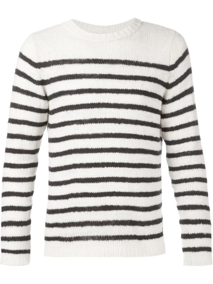 The Elder Statesman Knitted Striped Jumper