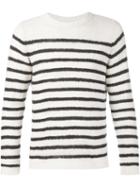 The Elder Statesman Knitted Striped Jumper