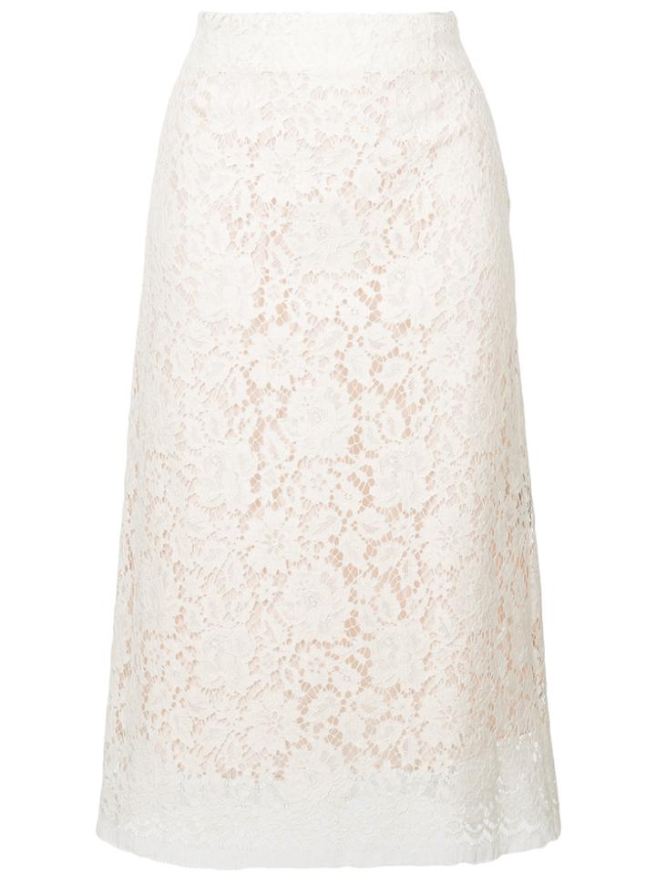 Calvin Klein 205w39nyc Lace Skirt - White
