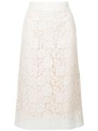 Calvin Klein 205w39nyc Lace Skirt - White