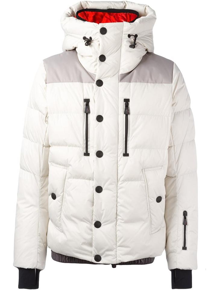 Moncler Grenoble Padded Hooded Jacket, Men's, Size: 4, White, Polyamide/polyester
