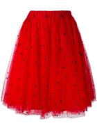 P.a.r.o.s.h. - Tulle Layered Skirt - Women - Cotton/polyamide/polyester/viscose - S, Women's, Red, Cotton/polyamide/polyester/viscose