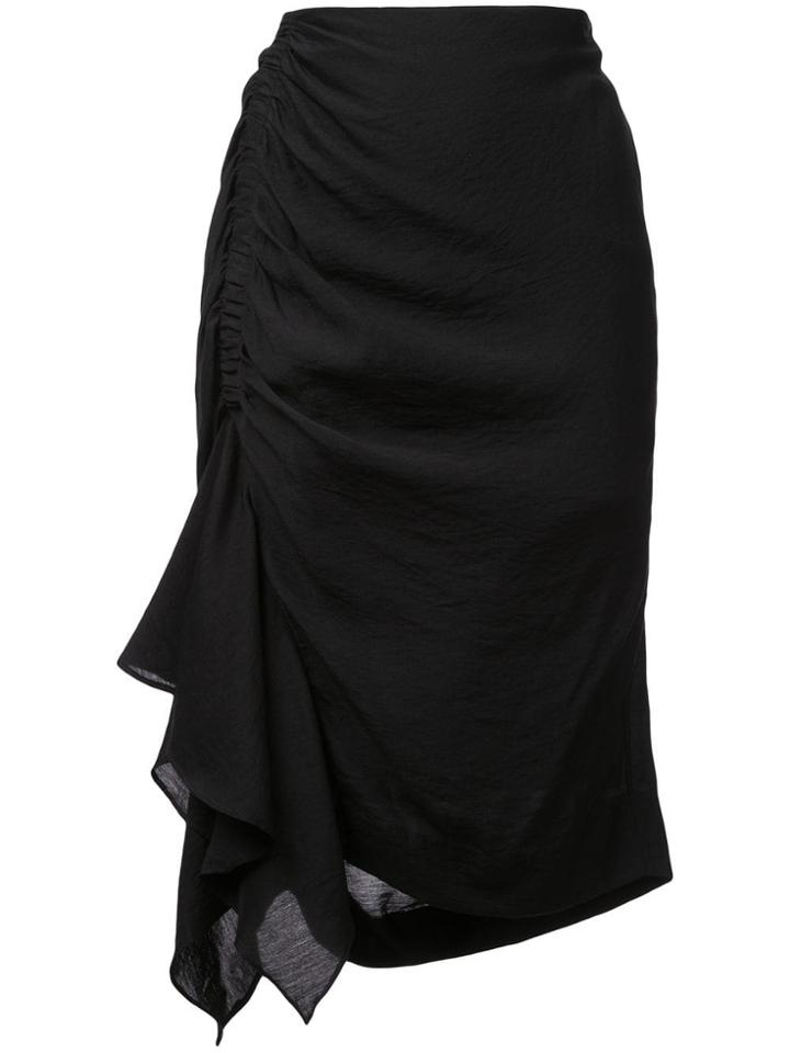 Natori Asymmetric Mini Skirt - Black