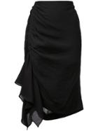 Natori Asymmetric Mini Skirt - Black