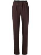 Antonio Marras High-waist Ruched Trousers - Brown