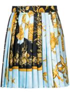 Versace Short Pleated Skirt - Blue