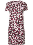 Kenzo Leopard Print T-shirt Dress - Pink & Purple