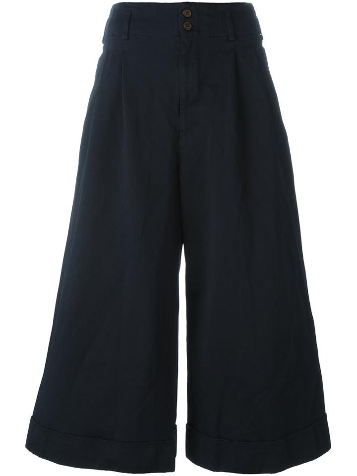 Comme Des Garçons Wide-legged Draped Trousers