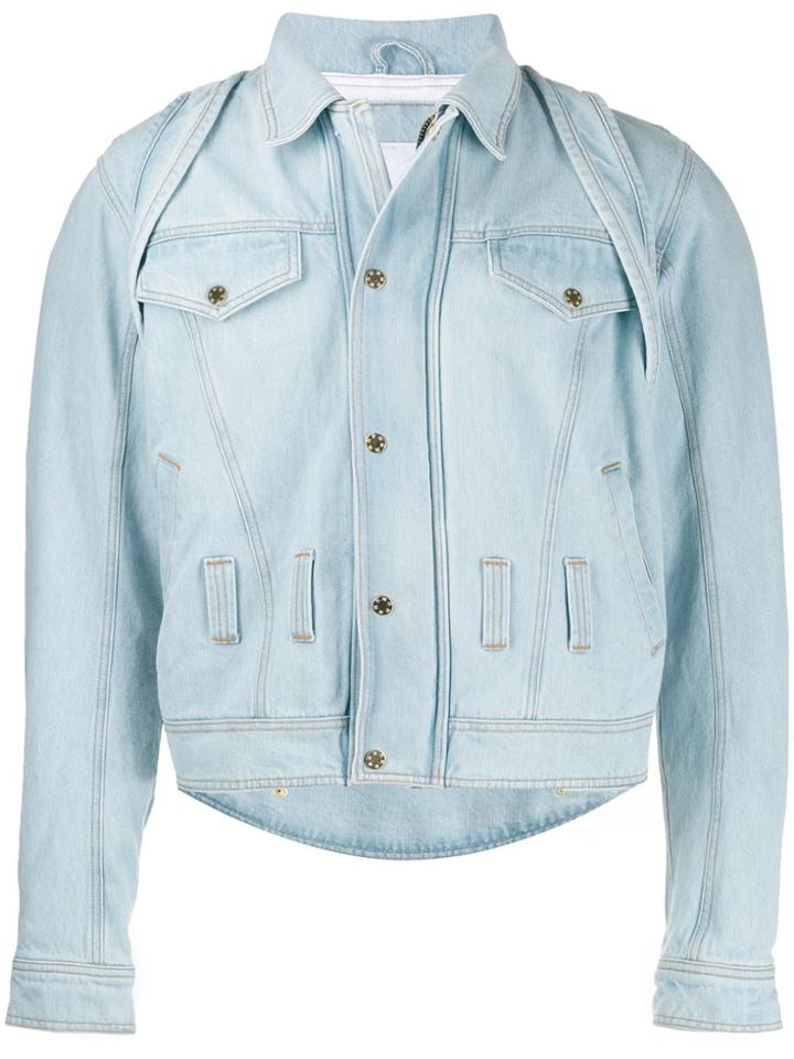 Gmbh Backpack Denim Jacket - Blue