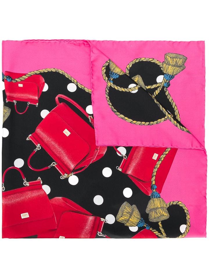 Dolce & Gabbana Printed Scarf - Black