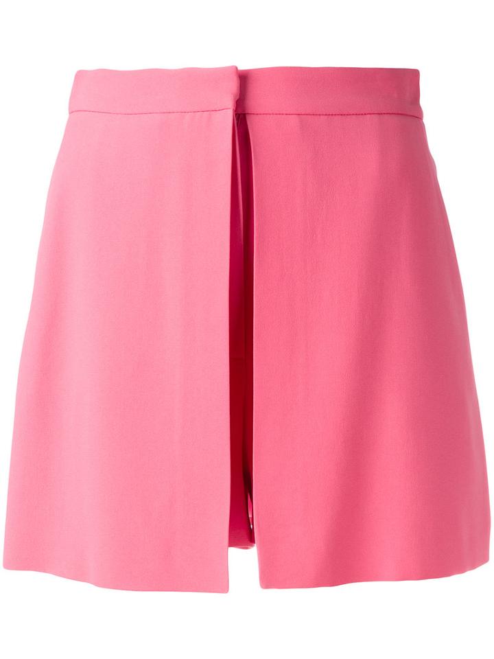 Alexander Mcqueen Wrap Front Pelmet Skort, Women's, Size: 38, Pink/purple, Viscose/acetate/silk