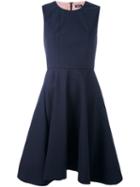 Jil Sander Navy Flared Sleeveless Dress, Women's, Size: 40, Blue, Cotton/spandex/elastane/polyester/rayon