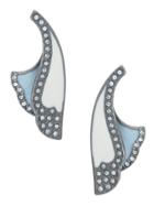 Camila Klein Enamelled Petal Earrings - Metallic