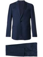 Giorgio Armani Formal Pinstripe Suit - Blue