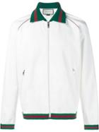 Gucci Striped Track Jacket, Men's, Size: Xs, White, Polyester/cotton/polyamide
