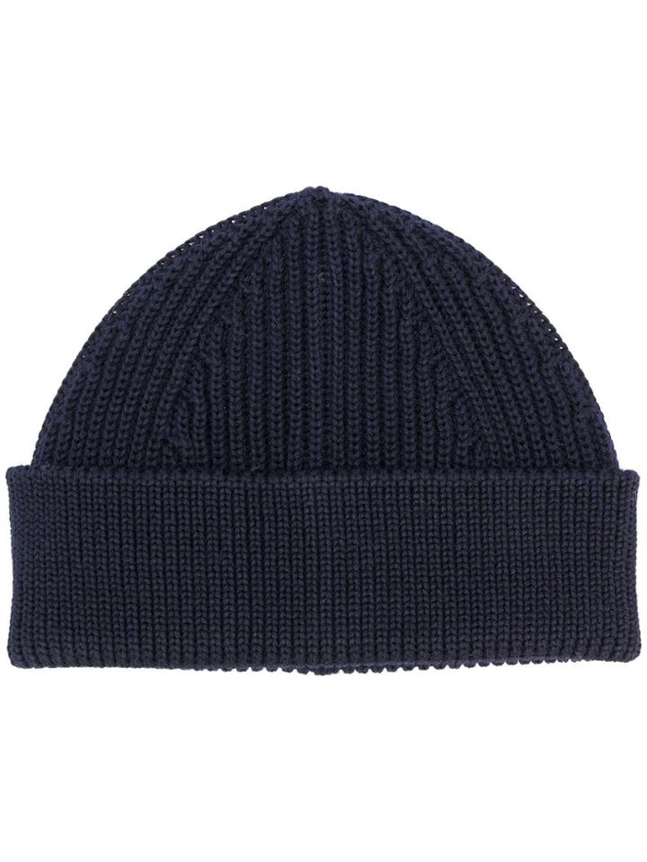 Andersen-andersen Ribbed Beanie - Blue