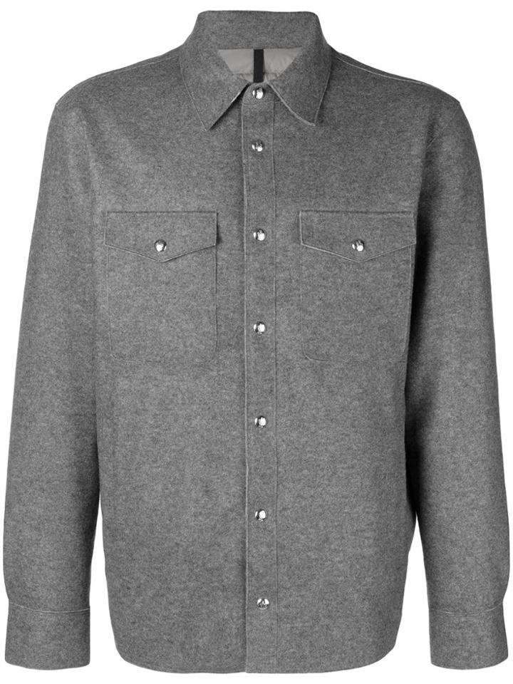Moncler Buttoned Shirt Jacket - Grey