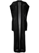 Balmain - Striped Stretch-knit Cardigan - Women - Polyamide/spandex/elastane/viscose - 42, Black, Polyamide/spandex/elastane/viscose