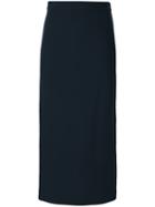 P.a.r.o.s.h. - Straight Midi Skirt - Women - Spandex/elastane/wool/polyimide - M, Blue, Spandex/elastane/wool/polyimide