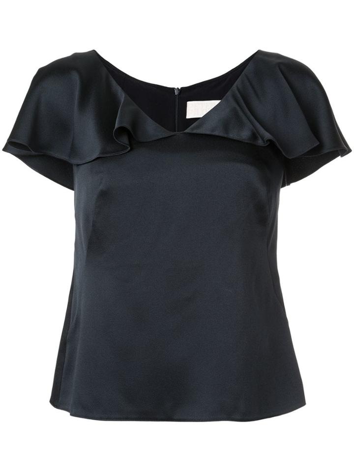 Peter Pilotto Ruffled V-neck Blouse - Blue