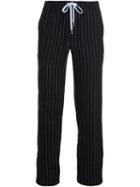 Second/layer Pinstripe Straight Trousers