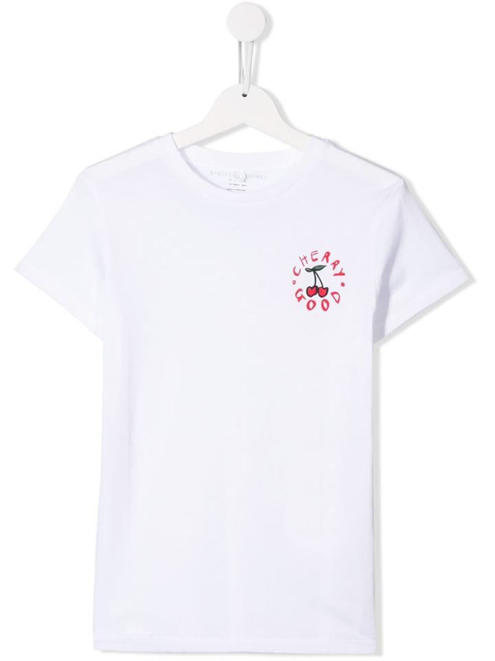 Stella Mccartney Kids Teen Cherry Print T-shirt - White