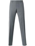 Boss Hugo Boss Tailored Trousers, Men's, Size: 52, Grey, Virgin Wool/viscose