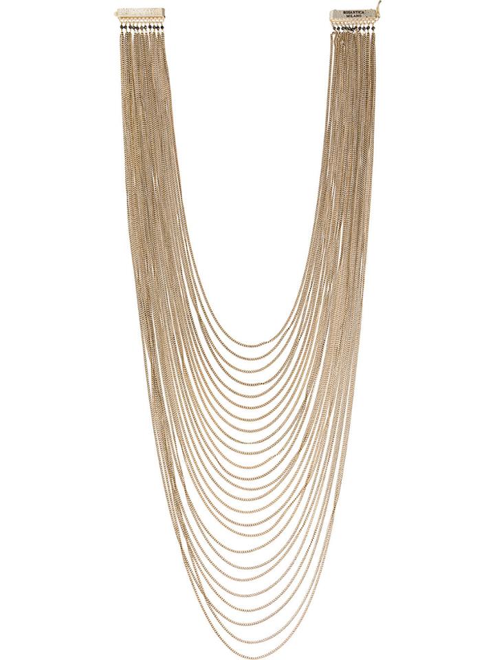 Rosantica Long Chain Necklace - Metallic