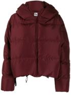 Bacon Cropped Puffer Jacket - Red