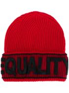 Versace Equality Beanie - Red