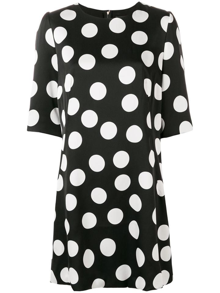 Dolce & Gabbana Polka-dot Shirt Dress - Black
