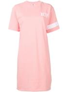 Gcds Back Logo T-shirt Dress - Pink