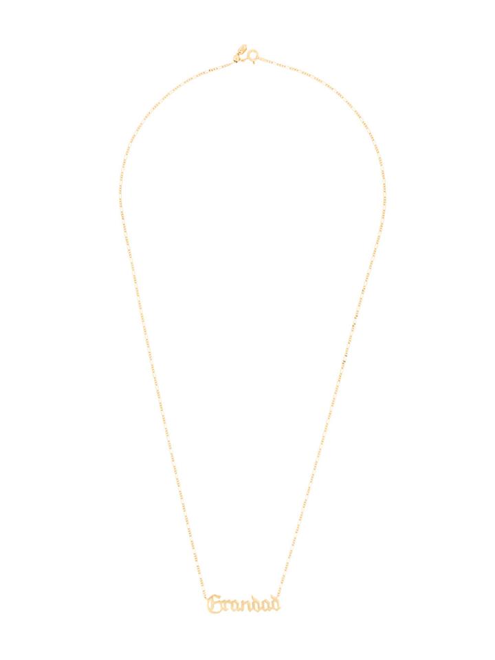 Maria Black Grandad Necklace - Metallic