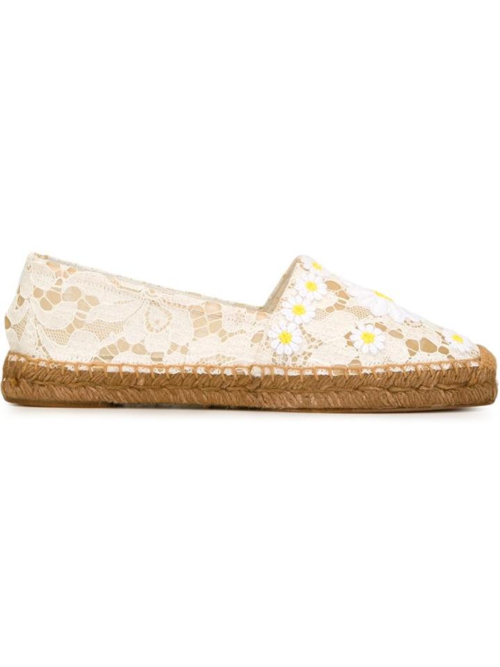 Dolce & Gabbana Daisy Lace Espadrilles