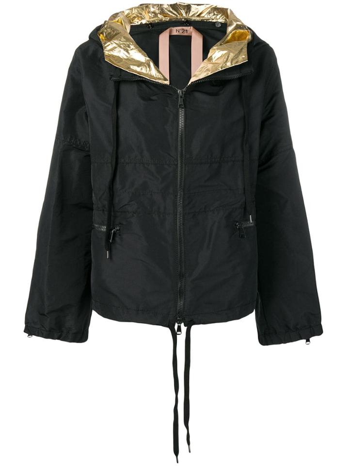 Nº21 Oversized Hooded Jacket - Black