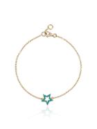Rosa De La Cruz Turquoise Star Charm Bracelet - Metallic