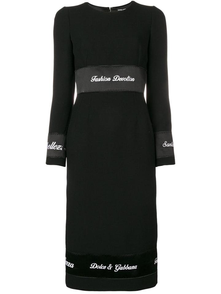 Dolce & Gabbana Fashion Devotion Dress - Black