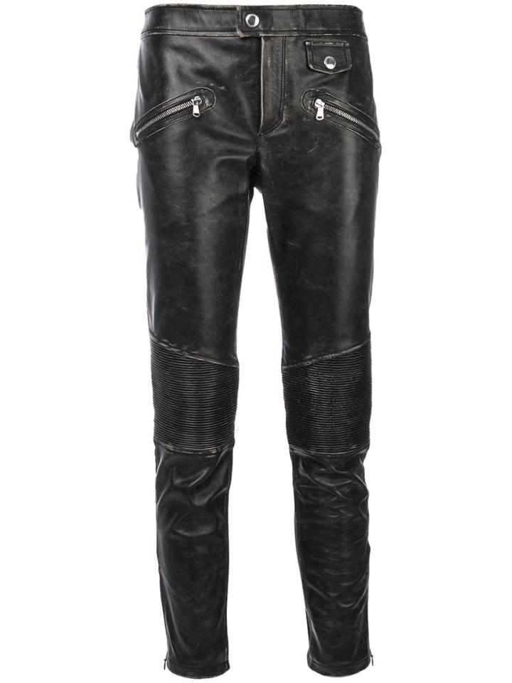 Red Valentino Distressed Trousers - Black