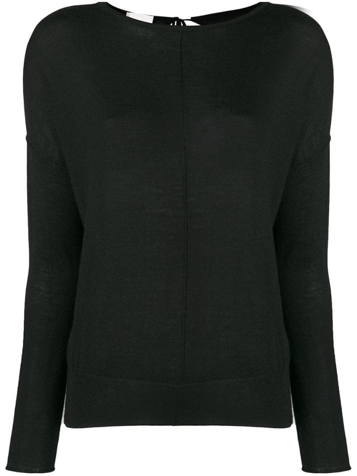 Forte Forte Tie Back Sweater - Black