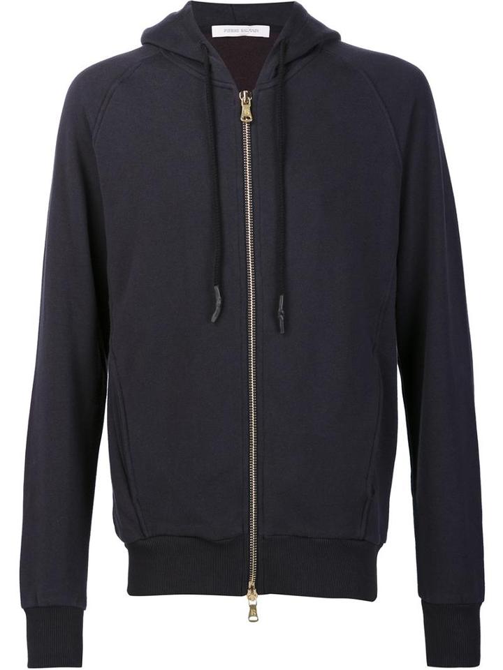 Pierre Balmain Zipped Sweatshirt, Men's, Size: 50, Blue, Cotton
