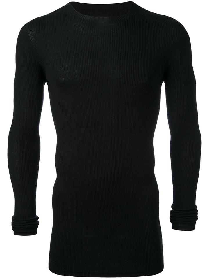 Crew Neck Jumper - Men - Wool - M, Black, Wool, Rick Owens